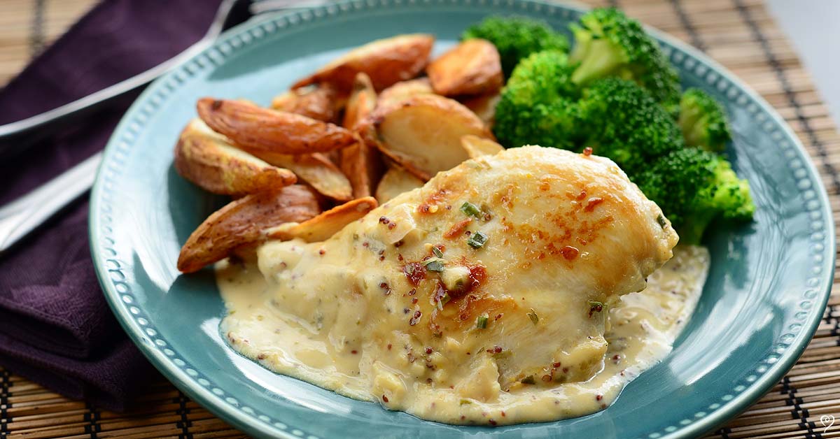 French Tarragon Chicken + Side - LARGE