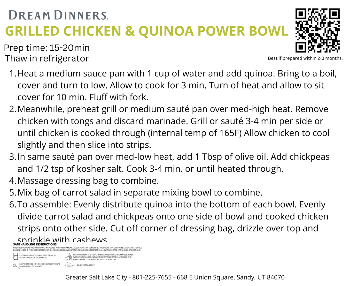 Grilled Chicken & Quinoa Power Bowl - MEDIUM