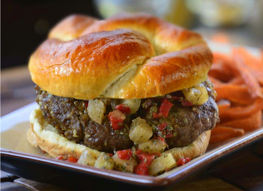 Teriyaki Burgers w/ Dole Pineapple Salsa - LARGE